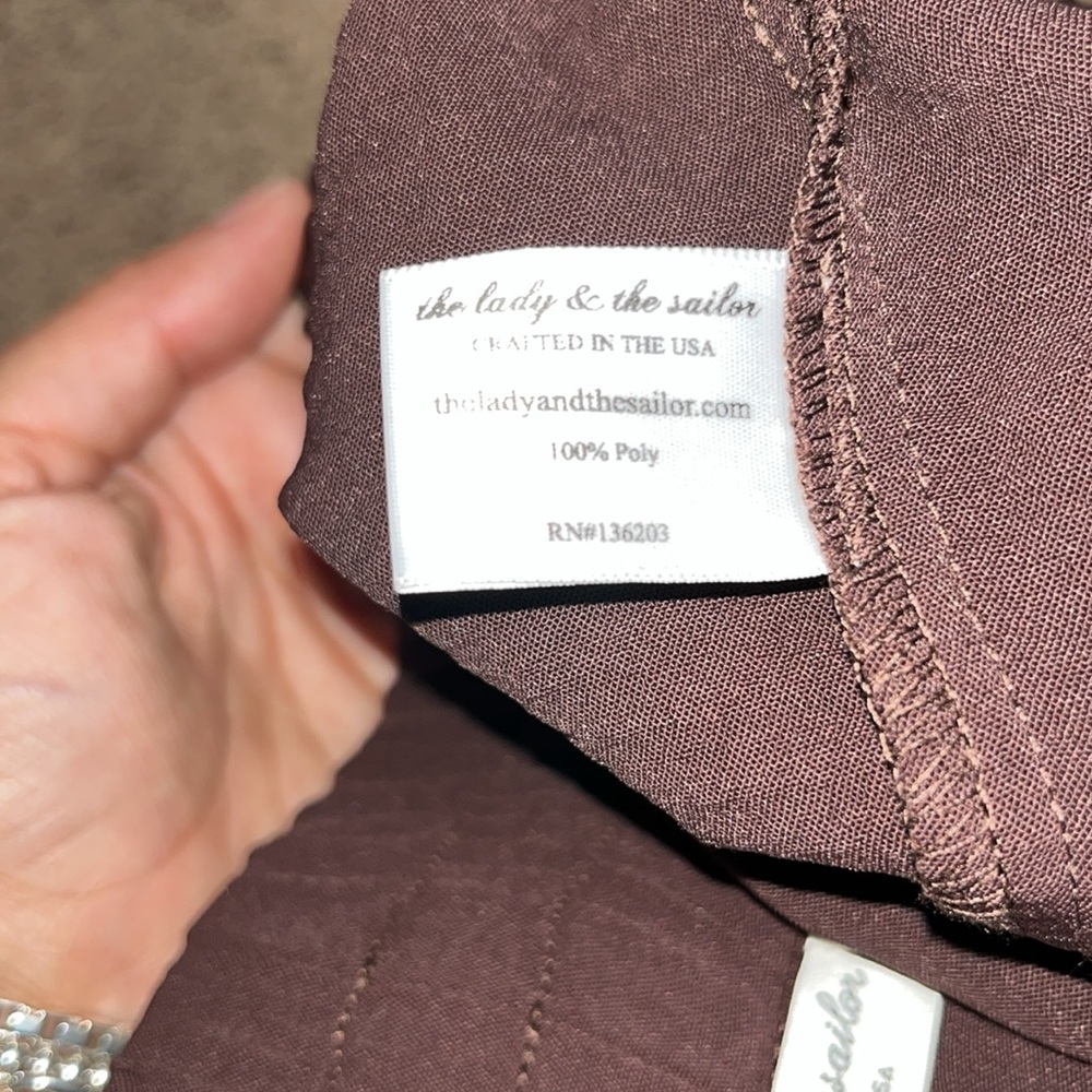 The Lady & The Sailor High Waisted Drawstring Pants Chocolate Air Flow 1 XS-S - Picture 9 of 9